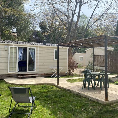 MOBILE HOME 4 people - 2 bedrooms - TV - CLIM - PLANCHA