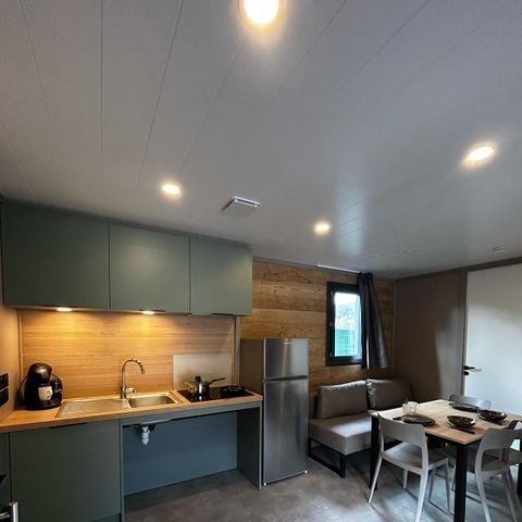 Chalet 4 personnes - Chalet PMR Premium 35m² - 2 chambres (CLIM + TV + Plancha) ***NOUVEAUTE 2025 !!!
