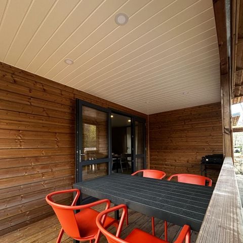 Chalet 4 personnes - Chalet PMR Premium 35m² - 2 chambres (CLIM + TV + Plancha) ***NOUVEAUTE 2025 !!!