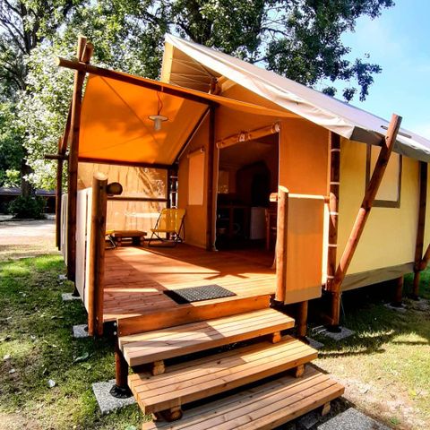 Bungalowzelt 4 personen - JUNGLE LODGE ohne Sanitäranlagen, ohne Wasser