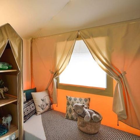 Canvas bungalow 4 persons - JUNGLE LODGE without sanitary facilities, without water