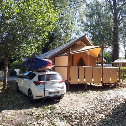 Glampingtent 4 personen - JUNGLE LODGE zonder sanitair, zonder water