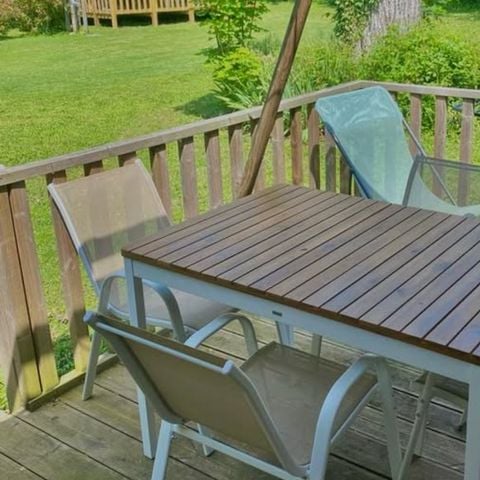 Chalet 4 persons - The cabin without sanitary facilities. Arrival 4pm Departure 10am. Max