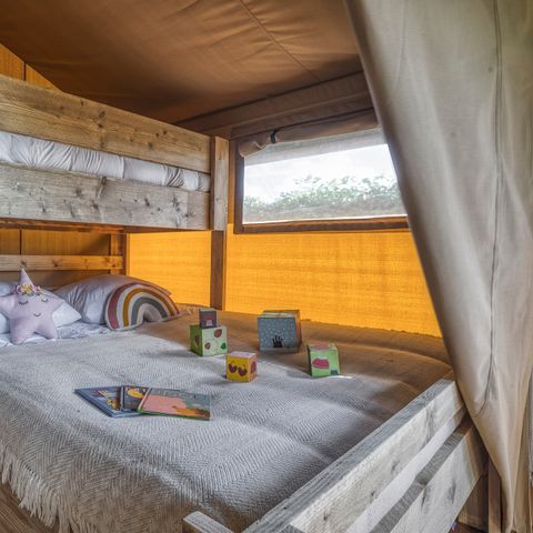 Canvas and wooden tent 5 persons - Lodge (without sanitary facilities)