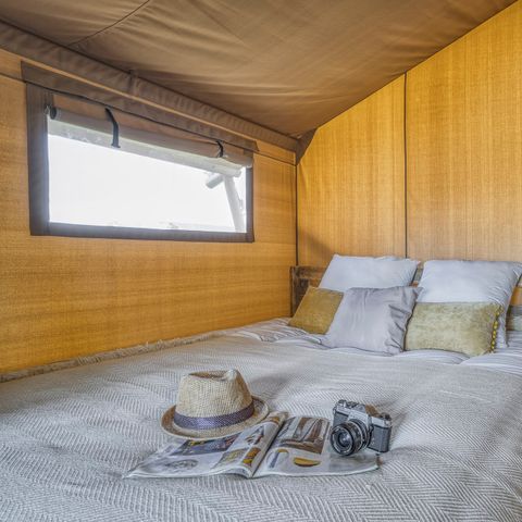 Canvas and wooden tent 5 persons - Lodge (without sanitary facilities)