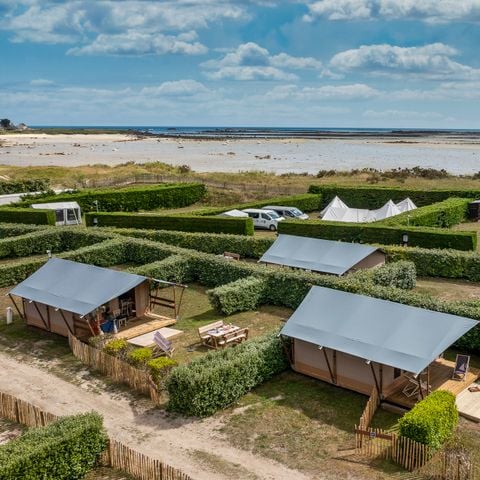 TENTE TOILE ET BOIS 5 personnes - Lodge (sans sanitaires)