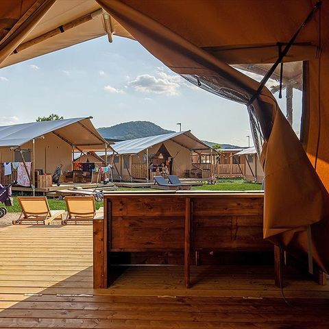Tente en toile et en bois 4 personnes - Sun Lodge Yucca