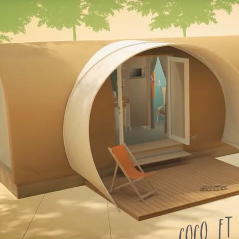 Canvas bungalow 4 persons - COCO SWEET without sanitary facilities