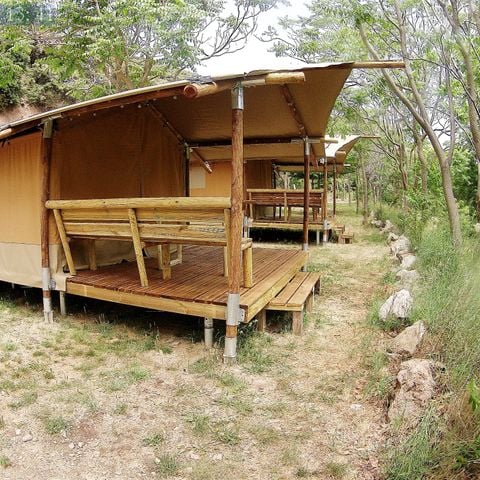 Alojamiento 3 personas - VACARES glamping tienda de lujo