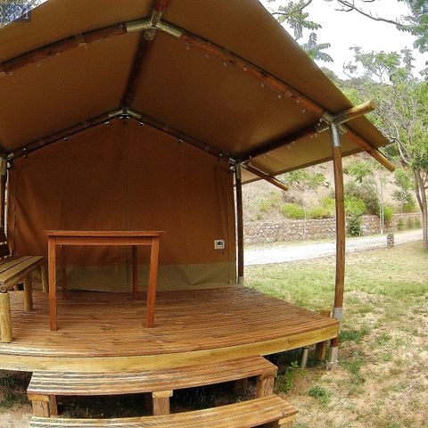 Alojamiento 3 personas - VACARES glamping tienda de lujo