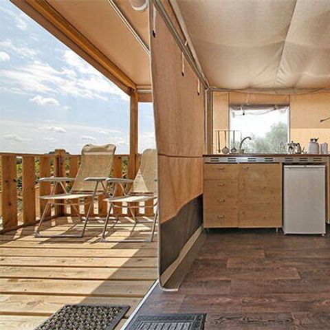 TIENDA DE LONA Y MADERA 5 personas - Tienda Super Lodge | 2 Dormitorios | 4/5 Pers.