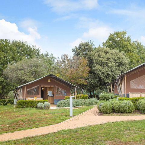 Tente en toile et en bois 6 personnes - Tente Safari Lodge (6P)