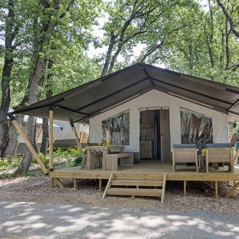 Safaritent 6 personen - Safaritent + sanitair (6P)