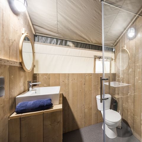 TENTE TOILE ET BOIS 6 personnes - Aminess Maravea - Tente Safari + sanitaires (6P)