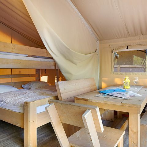 TENTE TOILE ET BOIS 5 personnes - Aminess Maravea - Safari tent Lodge (5P)
