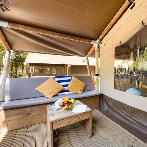 TENTE TOILE ET BOIS 5 personnes - Aminess Maravea - Safari tent Lodge (5P)
