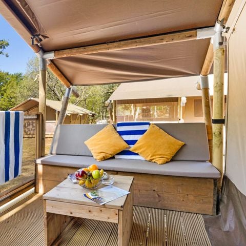 TENTE TOILE ET BOIS 5 personnes - Aminess Maravea - Safari tent Lodge (5P)