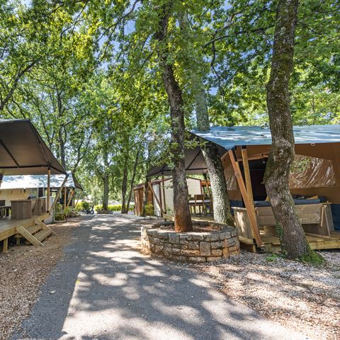 CANVAS AND WOOD TENT 4 people - Safari tent + sanitary (4P) 