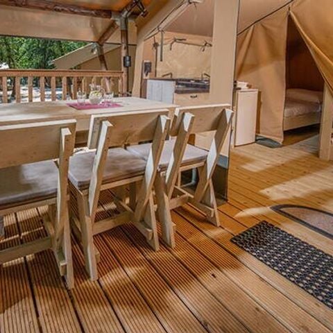 Zelt 5 Personen - Super-Lodge-Zelt | 2 Schlafzimmer | 4/5 Personen | Einfache Terrasse | Ohne Bad