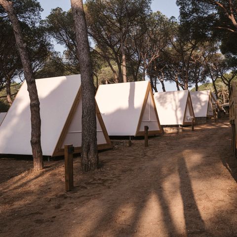 TENDA IN TELA E LEGNO 2 persone - Tenda a cabina