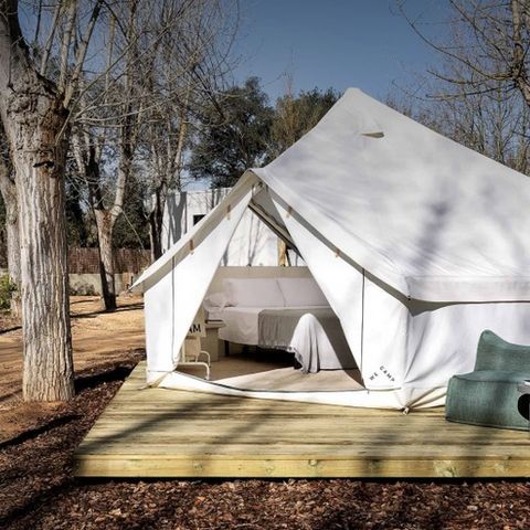 Canvas and wooden tent 2 persons - Bell Tent