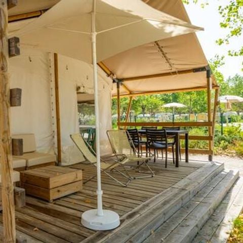 TENDA DA CAMPEGGIO 6 persone - Tenda Safari | 2 camere da letto | 4/6 persone | 1 bagno