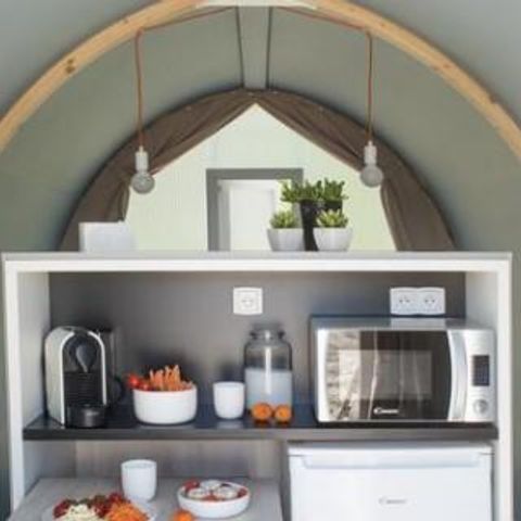 Tent van canvas en hout 4 personen - COCO SWEET zonder sanitair