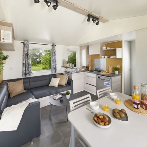 Stacaravan 6 personen - Comfort stacaravan - 3 slaapkamers - Airconditioning - TV - 33m²