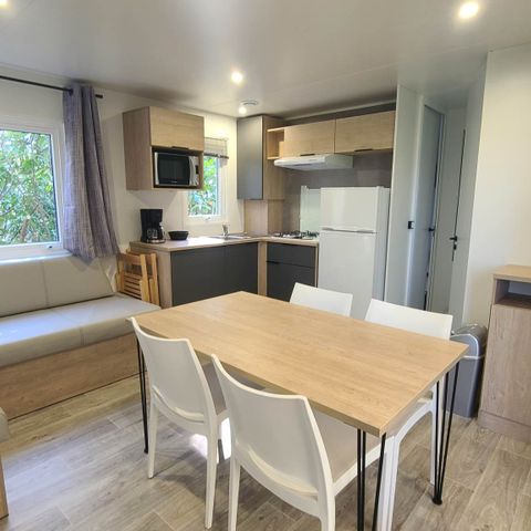 Mobile home 6 persons - Comfort mobile home - 3 bedrooms - Air-conditioning - TV - 33m ² (33 sq.yd.)