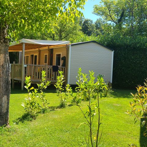 Mobilheim 6 Personen - Mobilheim Komfort - 3 Schlafzimmer - Klimaanlage - TV - 33m²