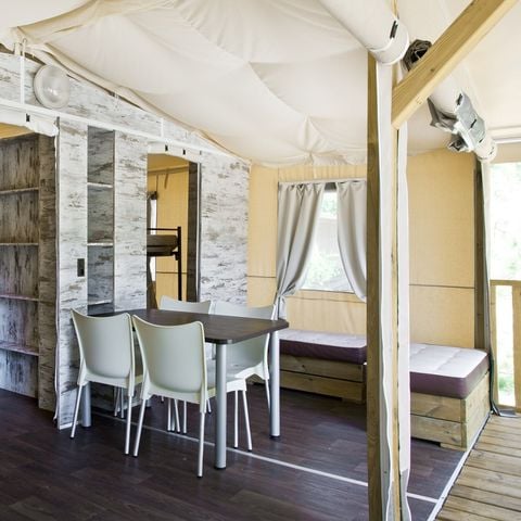 Tente en toile et en bois 5 personnes - Lodge Tent