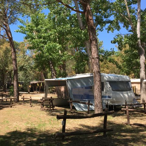 Kampeerplaats - voor tent-aanhangwagen, caravan, bus