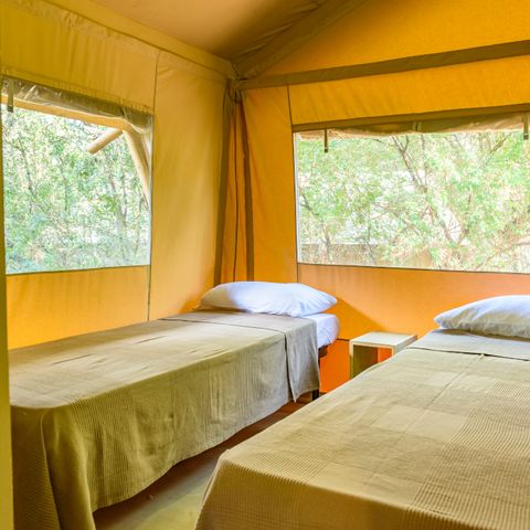 Tienda de lona y madera 6 personas - Albergue Big Country