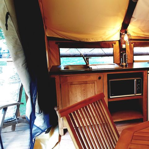 Tent 5 persons - Lodge tent - 40m² - 2 bedrooms