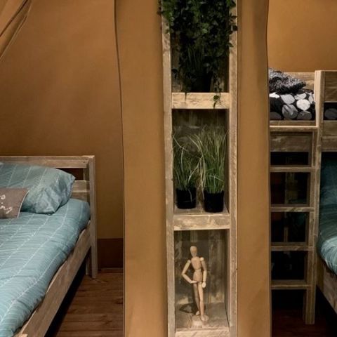 Canvas and wooden tent 5 persons - Woody Tent 25m² 2Bedrooms WITHOUT SANITATION