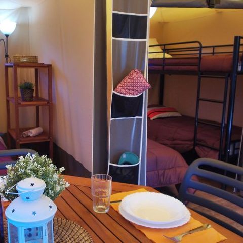 Bungalowzelt 6 personen - Hypitipy 23m²- - 2 Schlafzimmer- - Ohne Sanitäranlagen