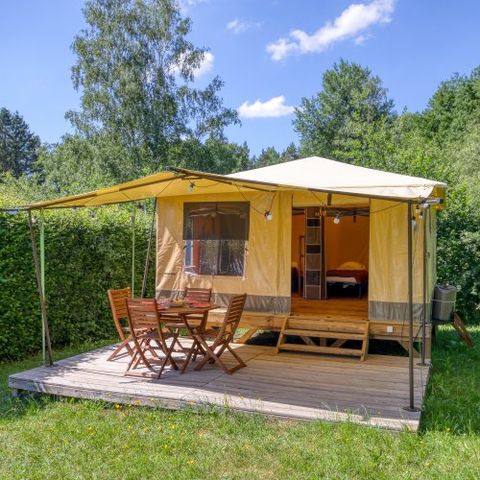 Bungalowzelt 6 personen - Hypitipy 23m²- - 2 Schlafzimmer- - Ohne Sanitäranlagen