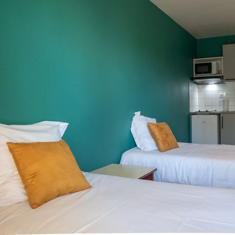 Studio 2 personen - Twin met balkon