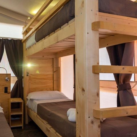 Tent van canvas en hout 5 personen - LODGE TENT
