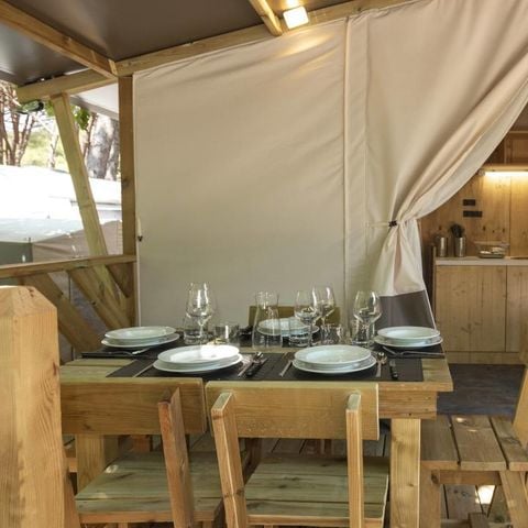 Wohnzelt auz holz 5 personen - LODGE ZELT