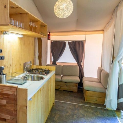 TIENDA DE LONA Y MADERA 5 personas - TIENDA ALBERGUE