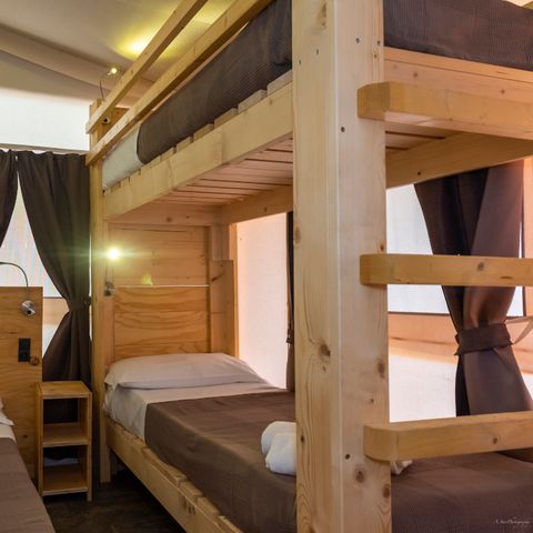 Tent van canvas en hout 5 personen - HONDVRIENDELIJK