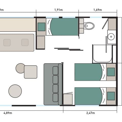 Mobilheim 6 personen - TAOS - LUXE Jacuzzi - 3 - CH