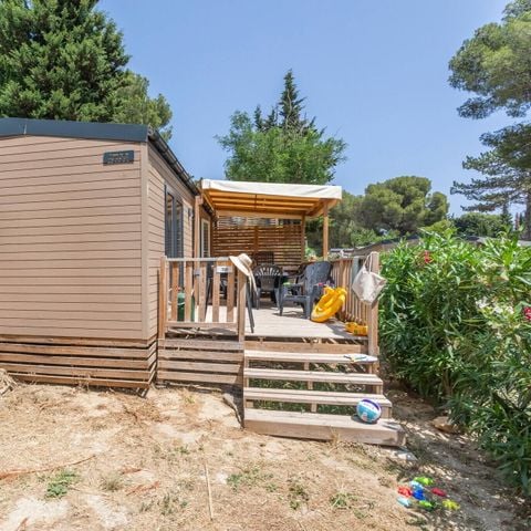 Mobile home 6 persons - Mobile-home Homair Vacances at camping Domaine de Miremer | Comfort | 3 Bedrooms | 6 Pers | Raised terrace | Air conditioning