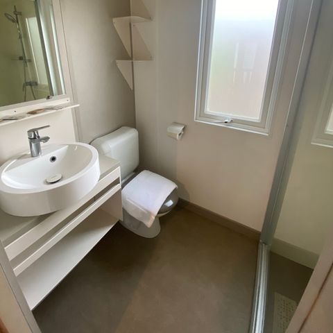 Mobile home 4 persons - Deluxe First Row Double Bath