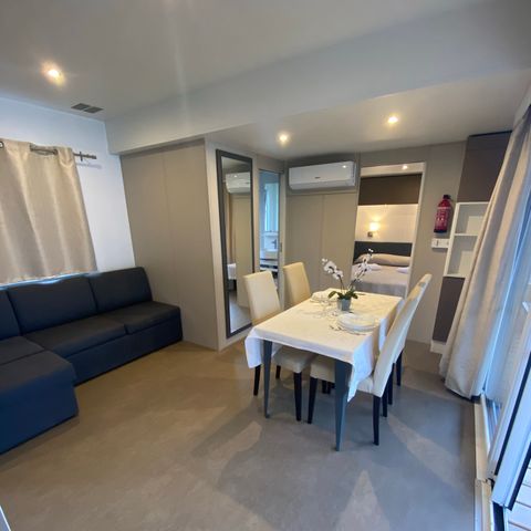 Mobile home 4 persons - Deluxe First Row Double Bath