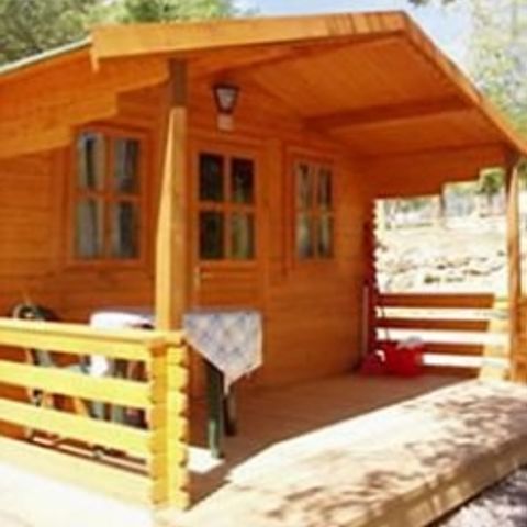 Chalet 4 personen - Houten hut (zonder keuken of badkamer) 4 slaapplaatsen