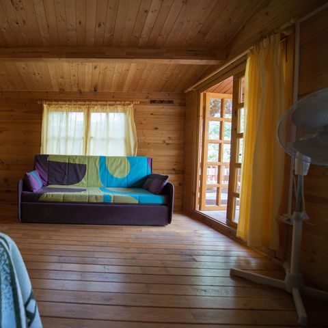 CHALET 4 persone - Capanna in legno (senza cucina né bagno) da 4 posti letto