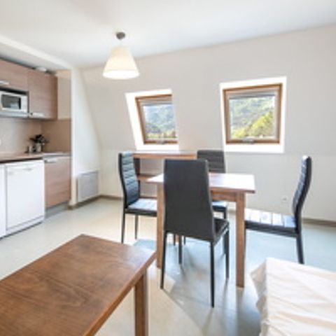 Apartement 4 Personen - 2-Zimmer-Wohnung 4 Personen - nur Velux