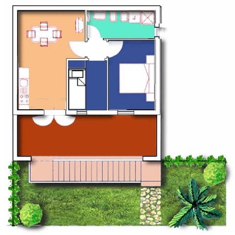 Appartement 6 personen - TRILO